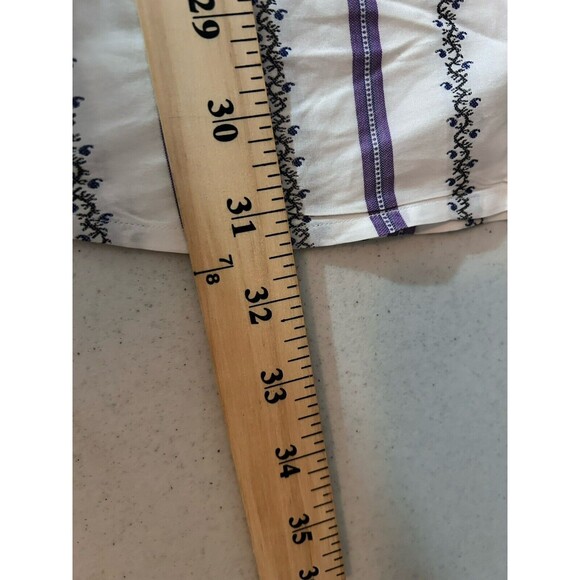 Robert Graham Flip Cuff Multicolor Striped Long Sleeve Button Shirt Mens XL - Picture 10 of 10